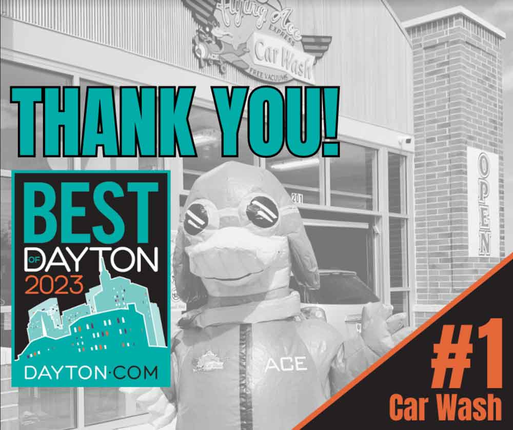 THANK YOU to our amazing customers who once again voted us the #1 car wash in Greater Dayton!