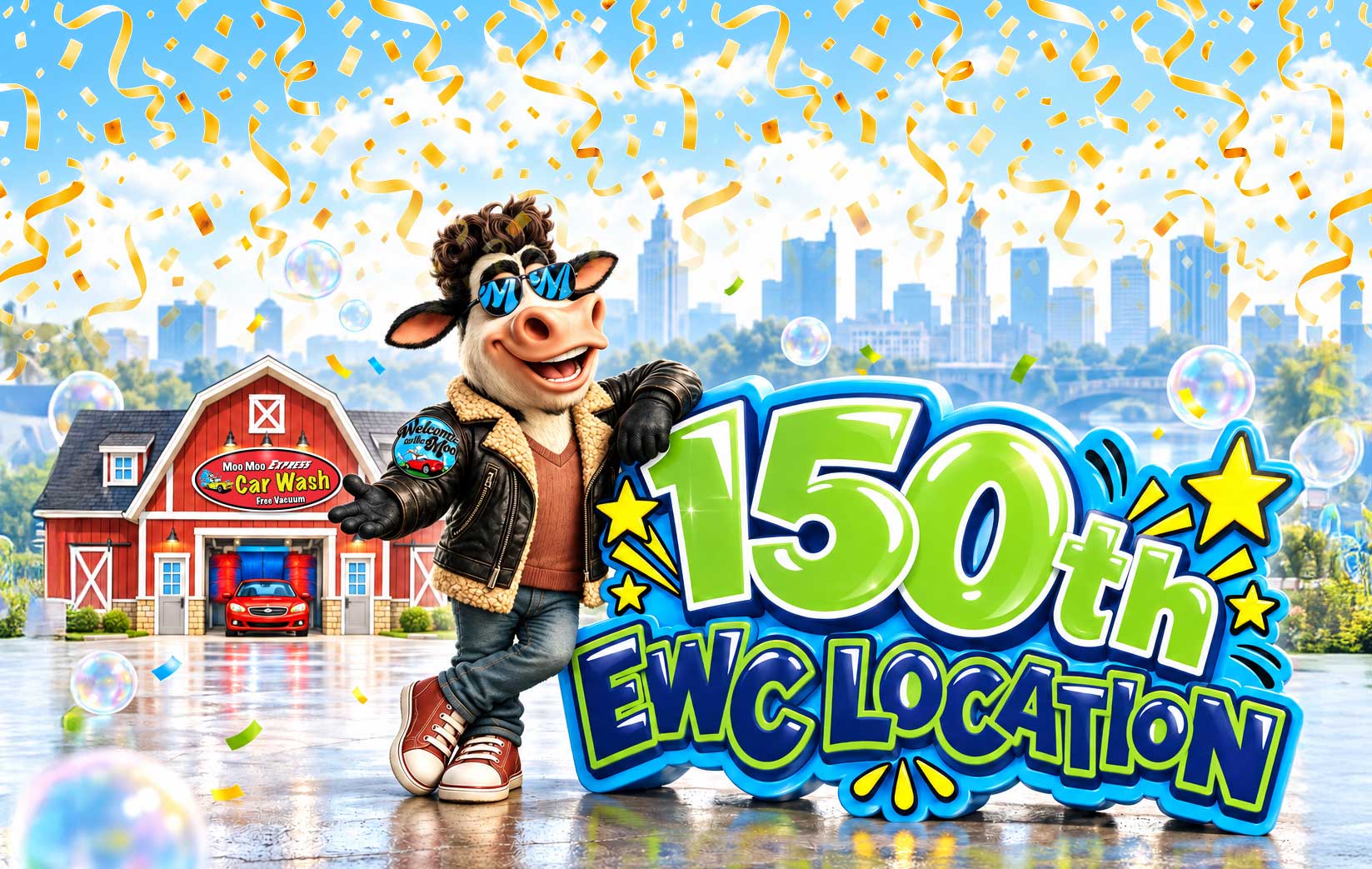 EWC Celebrates Milestone 150th Location  With Moo Moo Express Grand Opening in Columbus